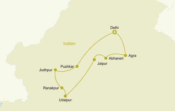 Kleingruppenreise Indien, Reiseverlauf (2)