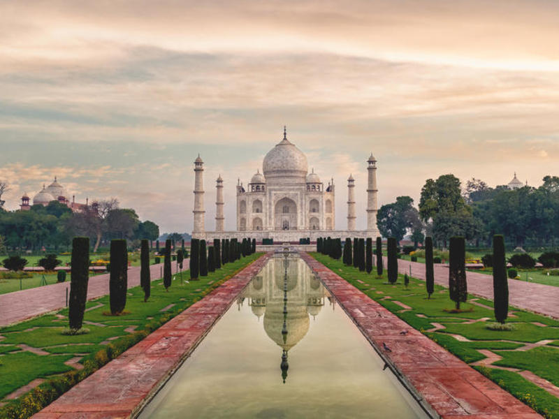 Kleingruppenreise Indien, Taj Mahal - Panorama
